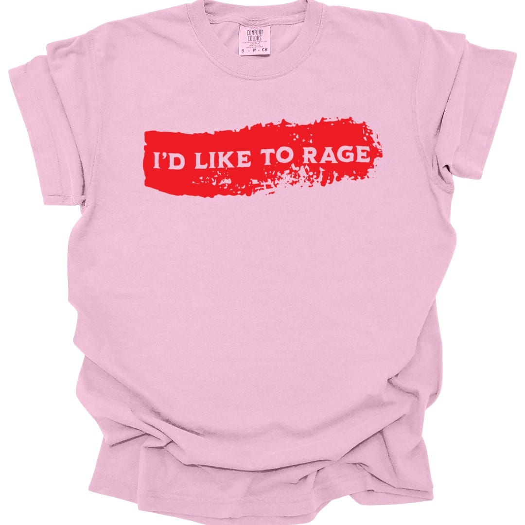 I'd Like to Rage Bloodstain T-Shirt - Comfort Colors