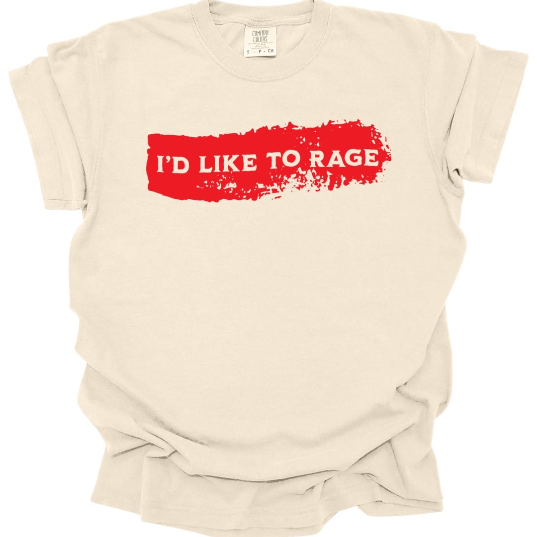 I'd Like to Rage Bloodstain T-Shirt - Comfort Colors