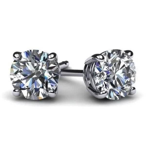 IGI Diamond Engagement Earrings VS1 D Round 4.34 Carat Lab Created Eye Clean