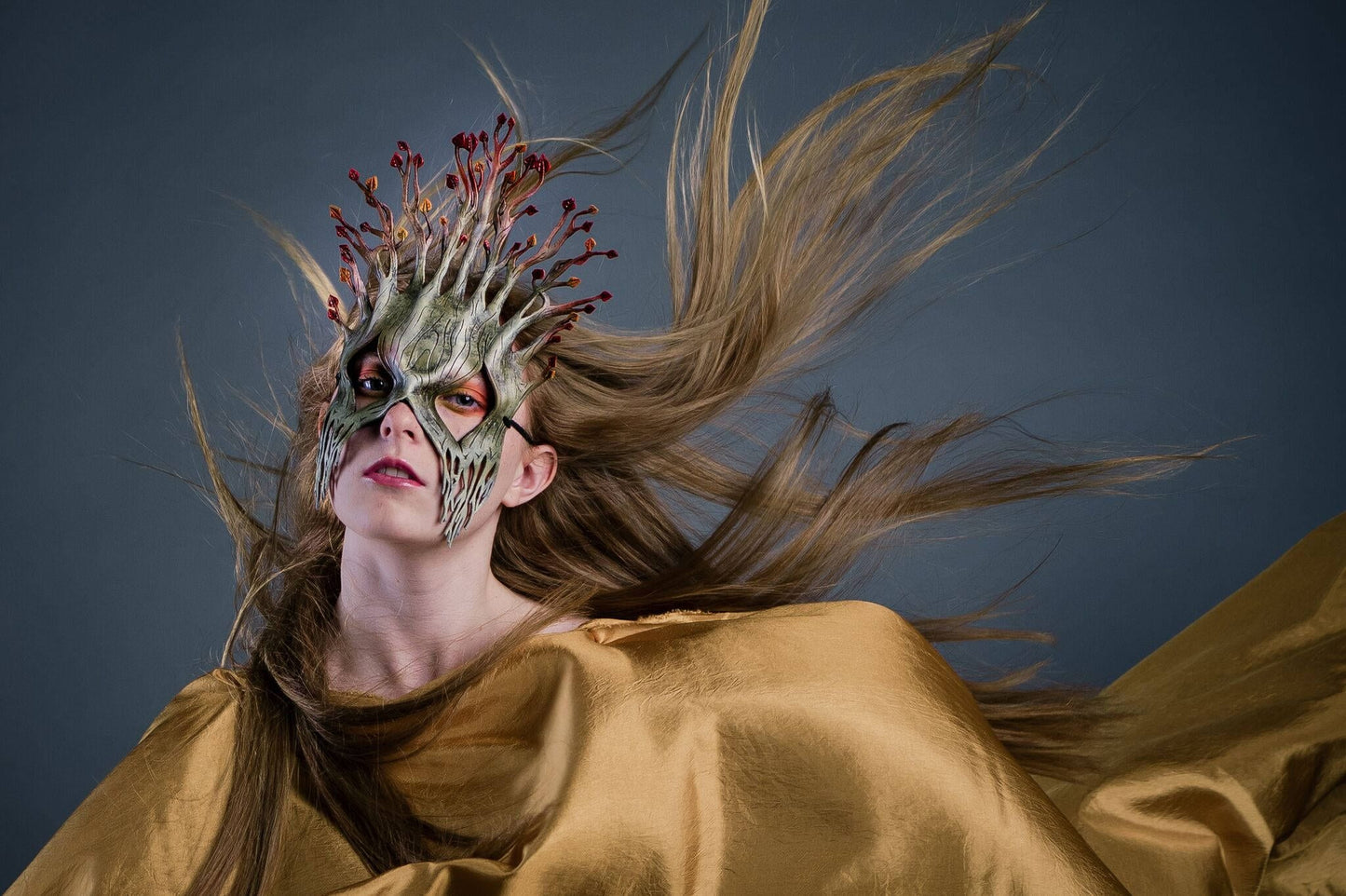 Fall - Handmade Genuine Leather Mask