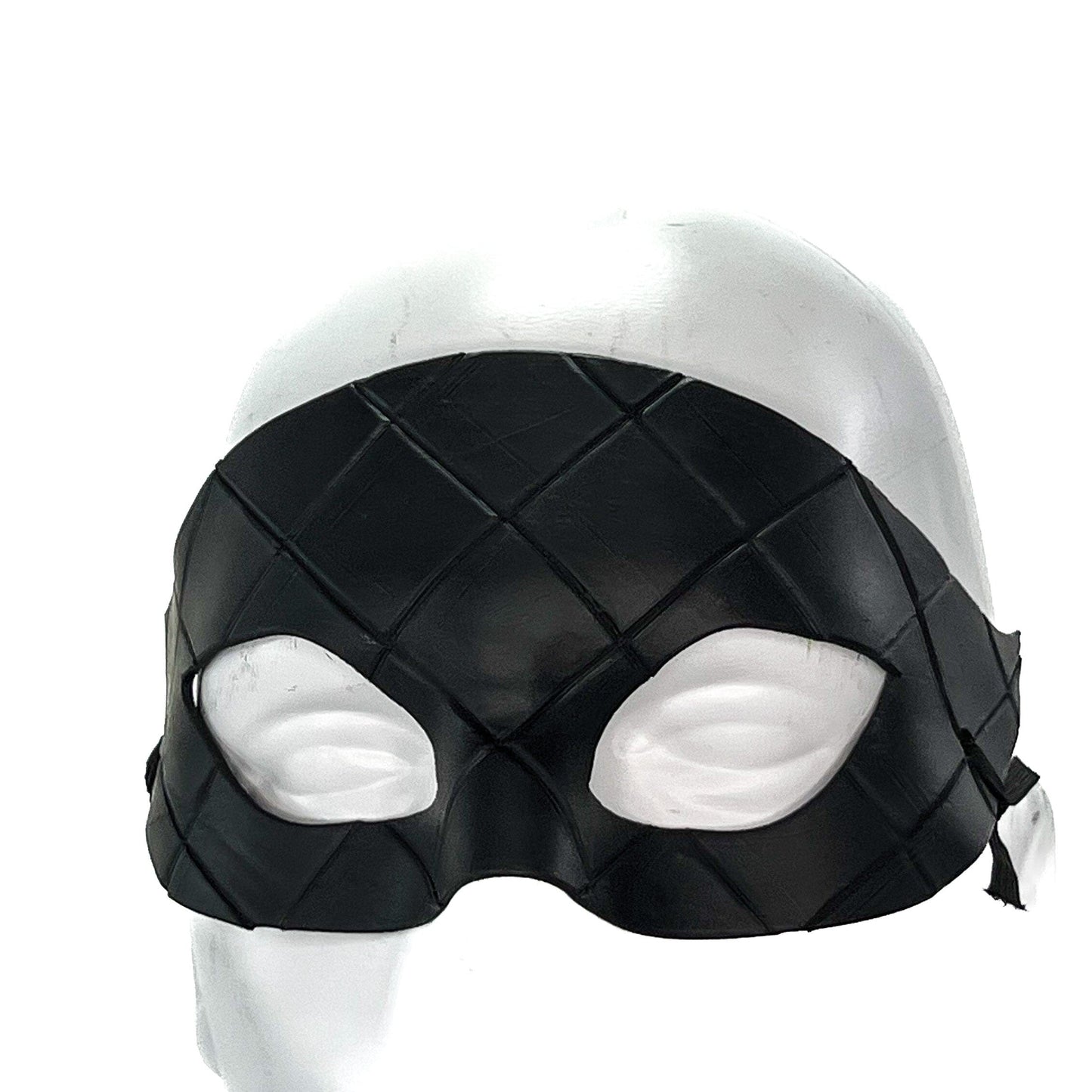 Masquerade Handmade Genuine Leather Mask in Black for Masquerades Halloween or Cosplay