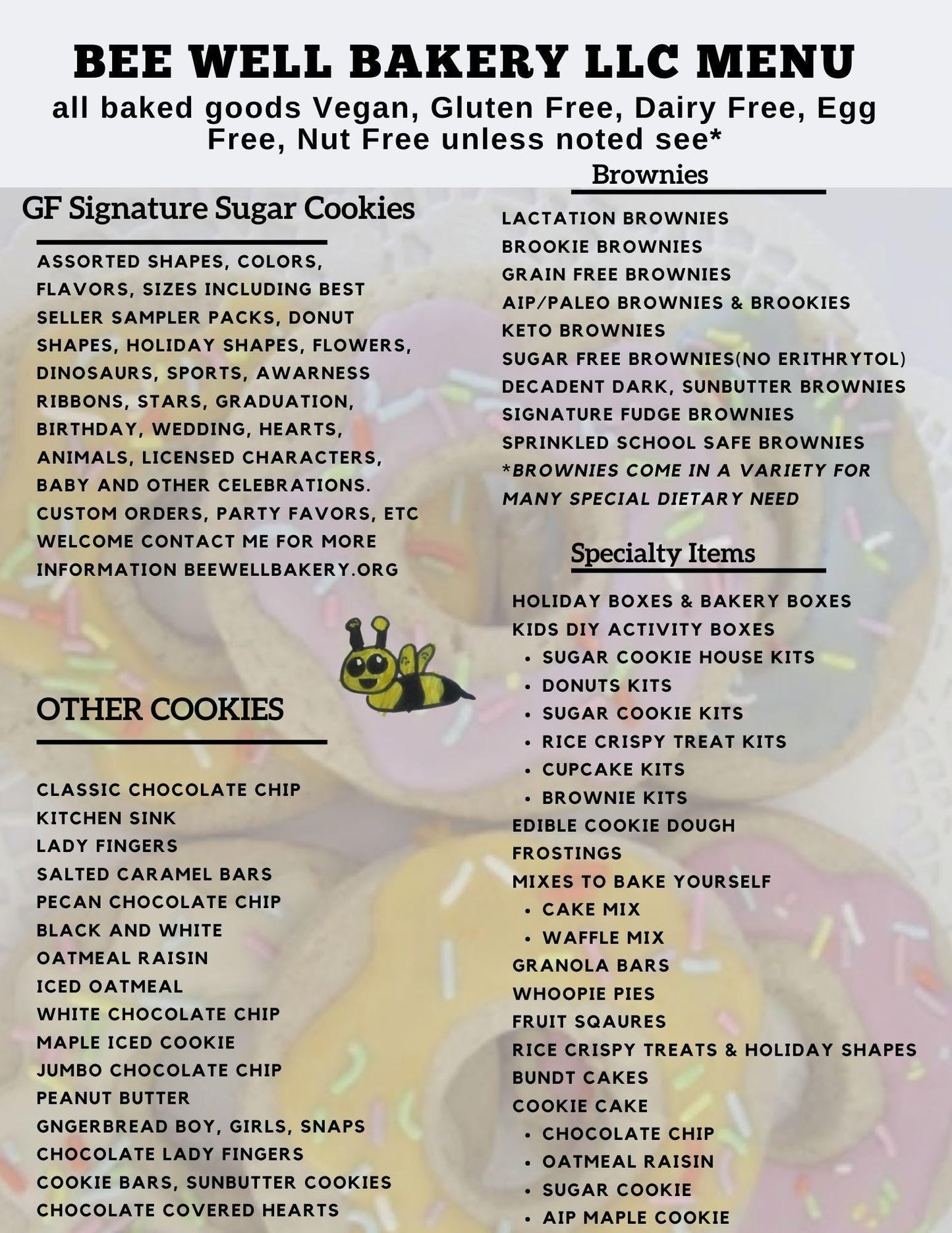 Gluten Free Cookies, White Chocolate Chip, Dairy Free, Egg Free, Nut Free, Class Party, Birthday Gifts, Vegan, Low Sugar, Low fat, oat free