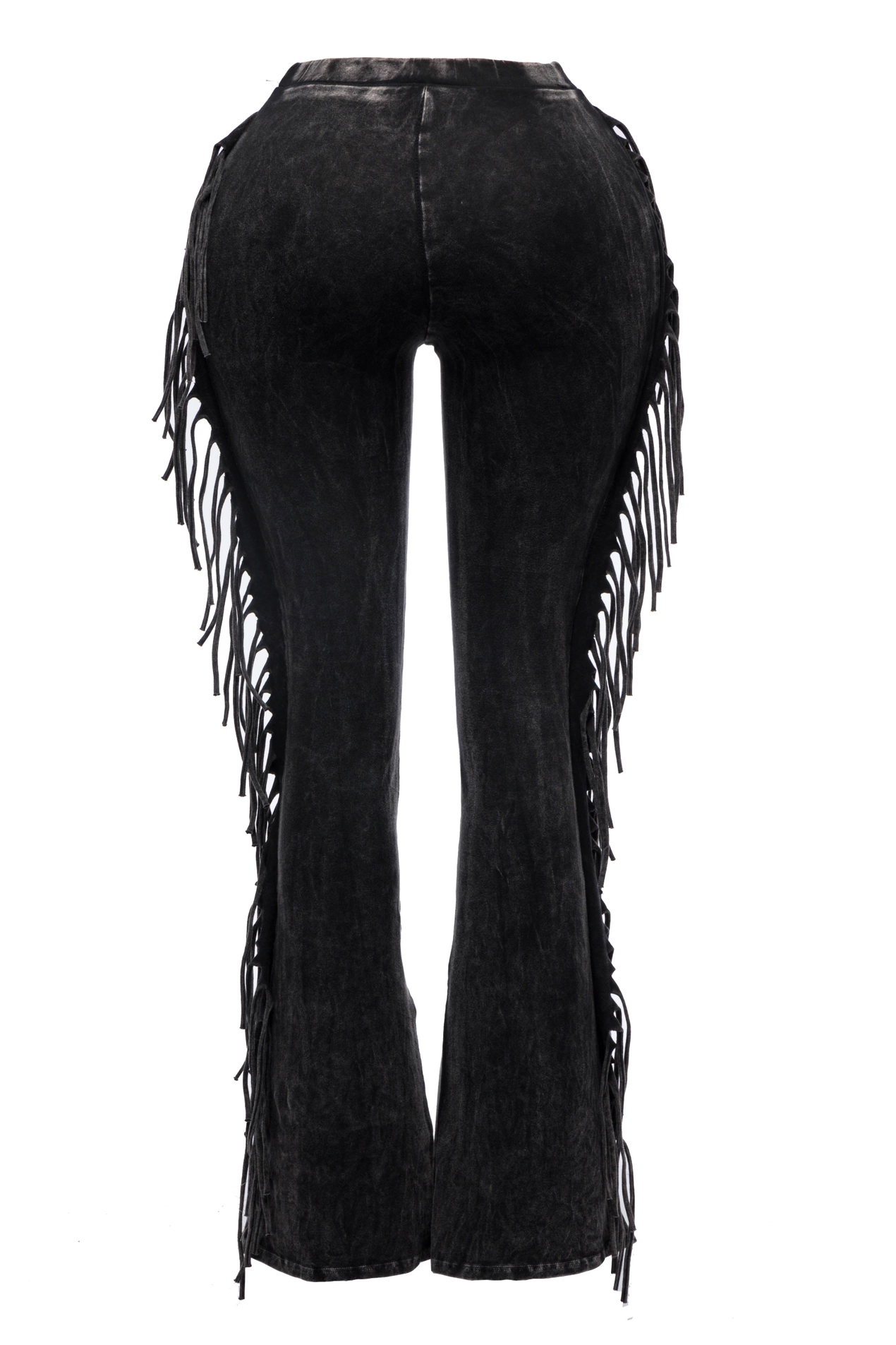 Pantalones Detallados con Flecos