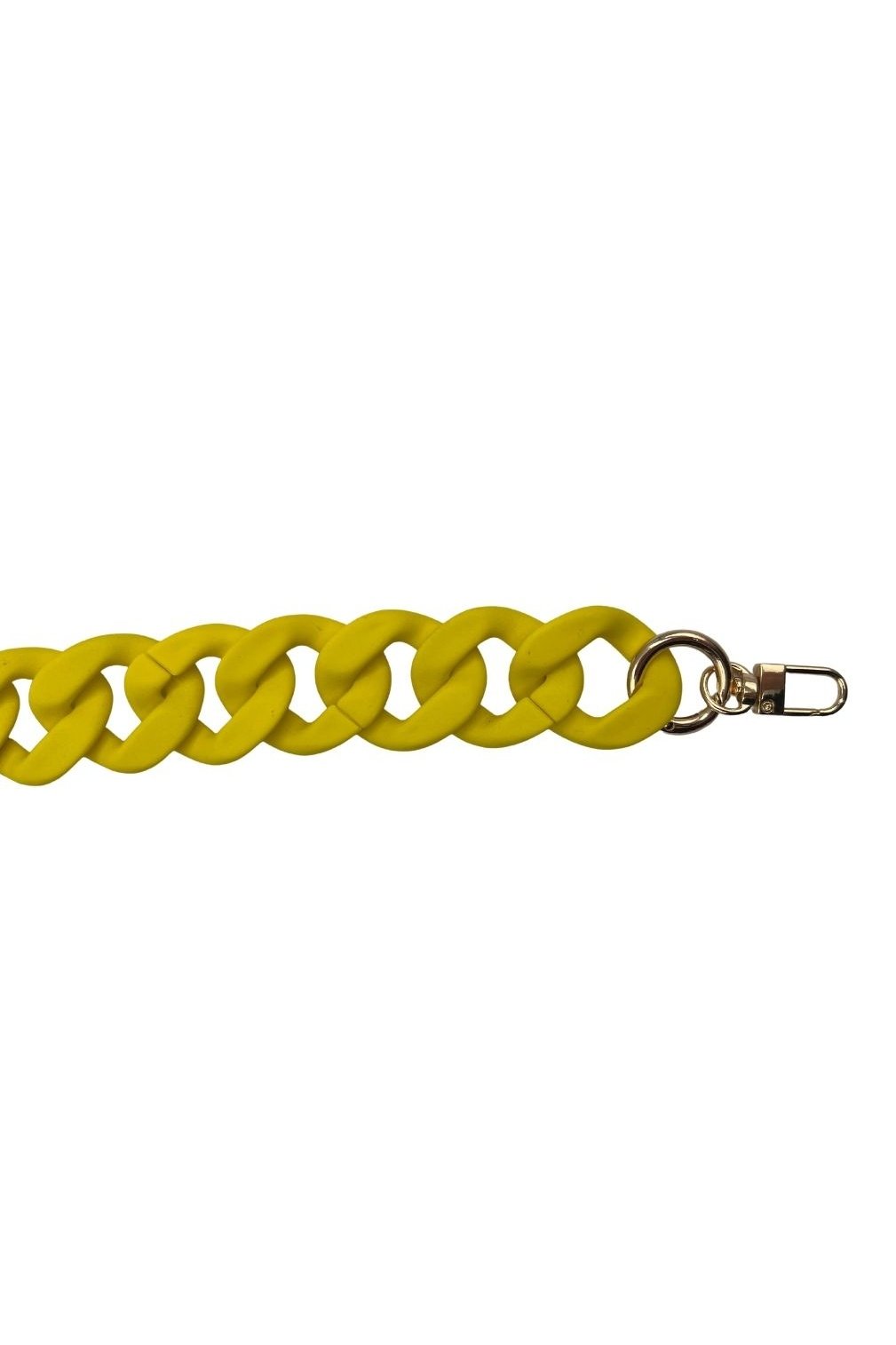 Cadena acrílica en amarillo mate