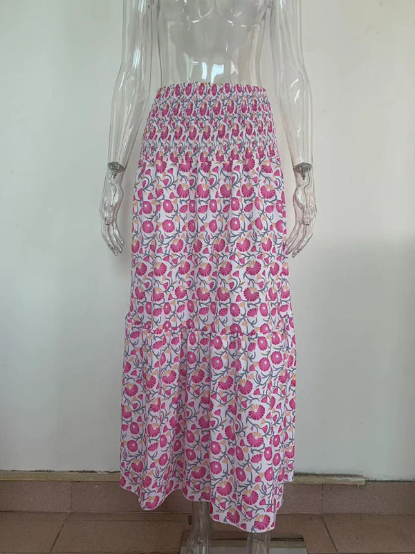 Women's Resort Style Casual Printed Skirt Bohemian Summer