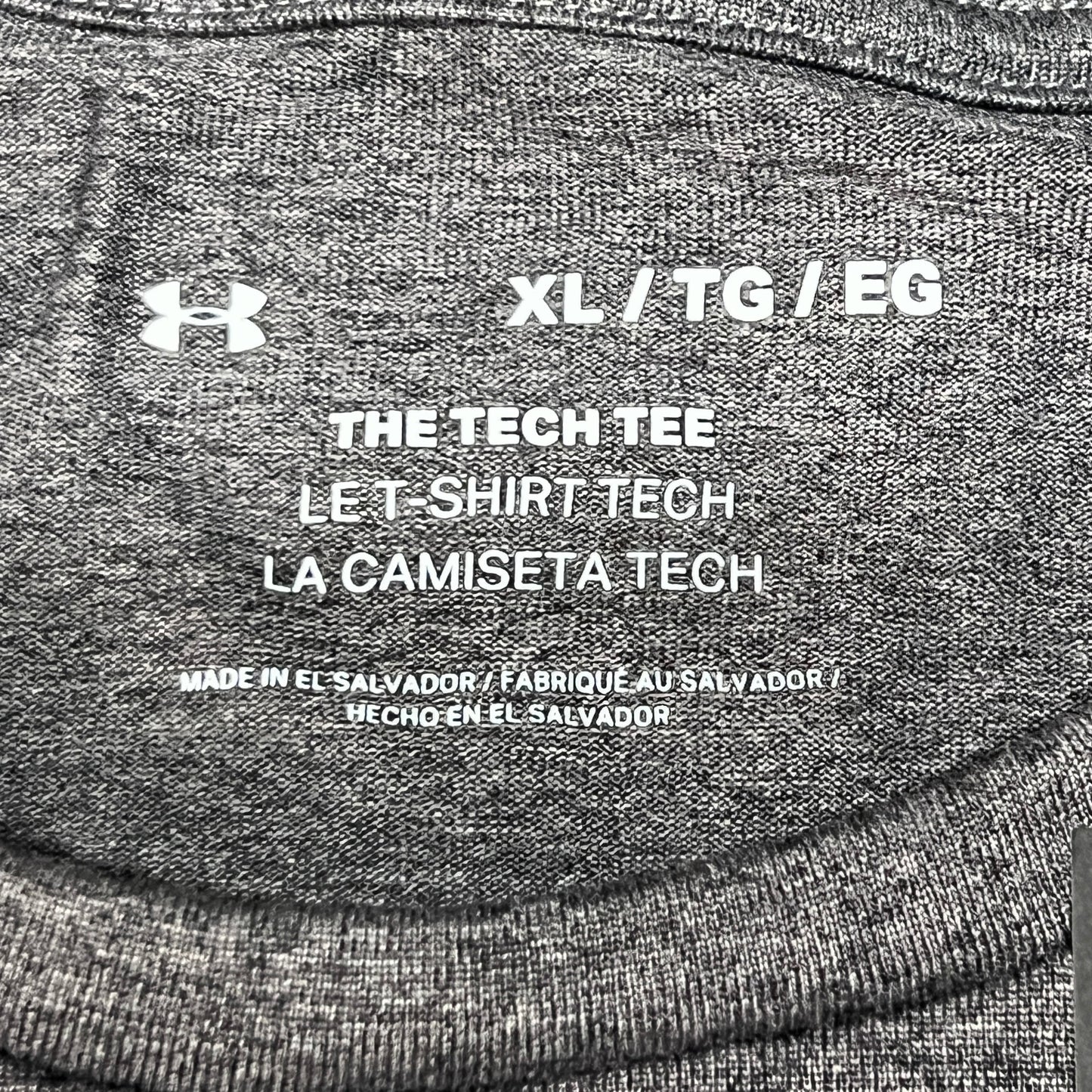 UNDER ARMOUR Camiseta de Manga Corta Tech 2.0 para Hombre Carbon Heather / Black - 090 Talla XL 1326413(Nueva)