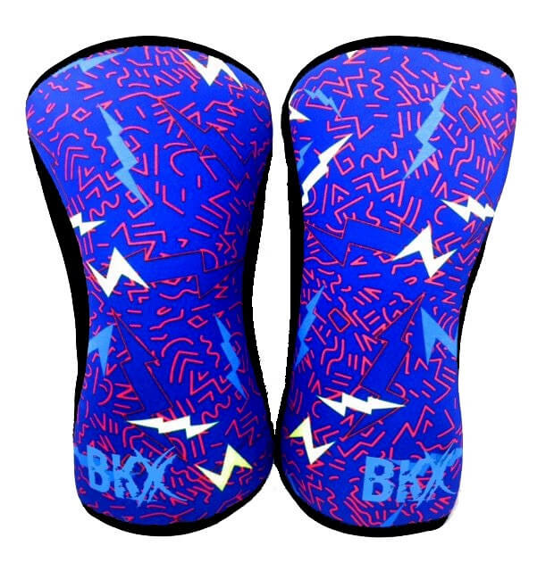 Bear KompleX Knee Sleeves - Lightning with REVERSIBLE Blue