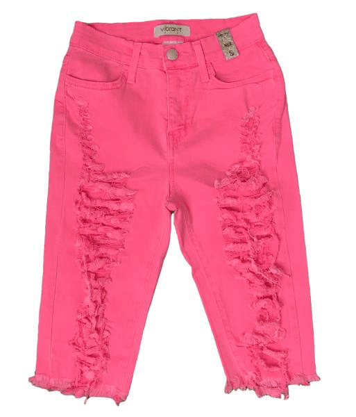 Pantalones cortos bermudas desgastados de neón