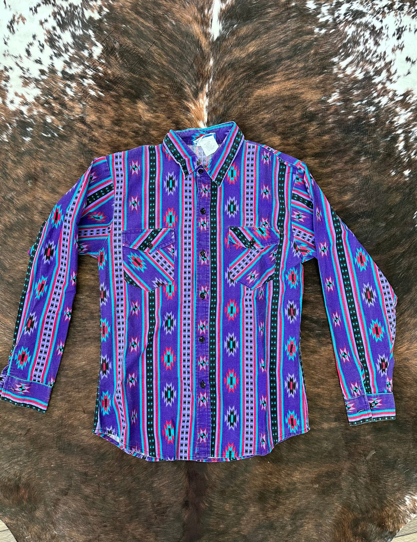 Baileys Aztec Print Vintage Button Down