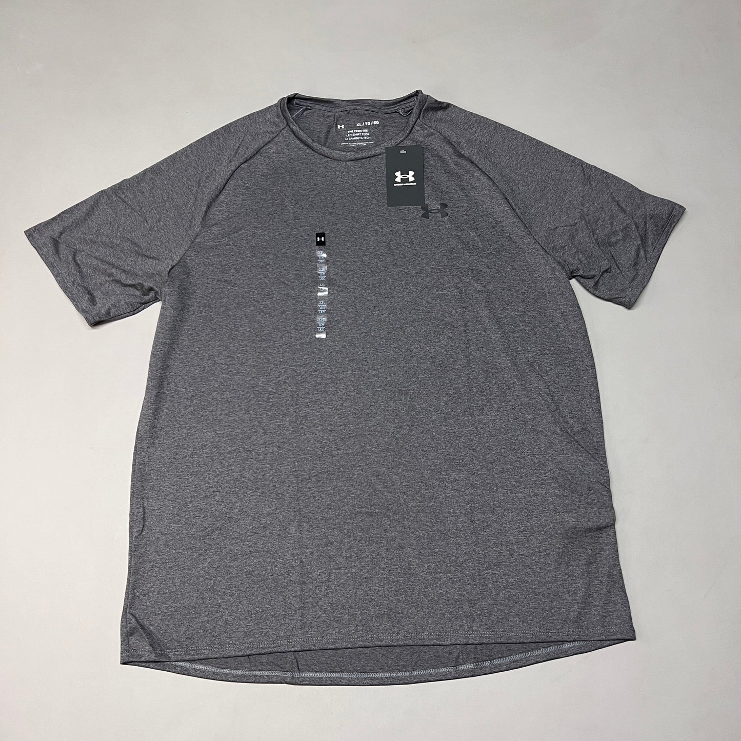 UNDER ARMOUR Camiseta de Manga Corta Tech 2.0 para Hombre Carbon Heather / Black - 090 Talla XL 1326413(Nueva)