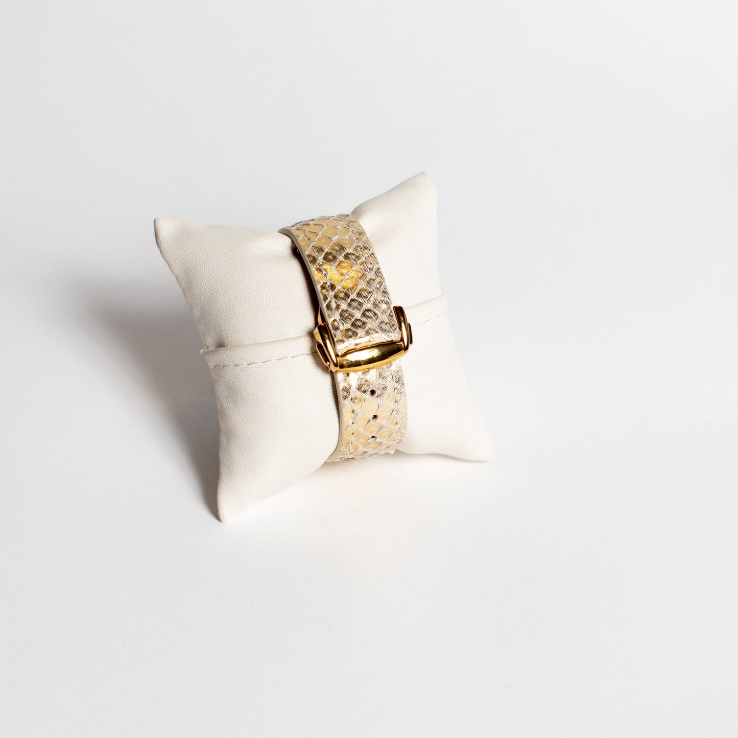 Apple Watch Band, Metallic Gold Python