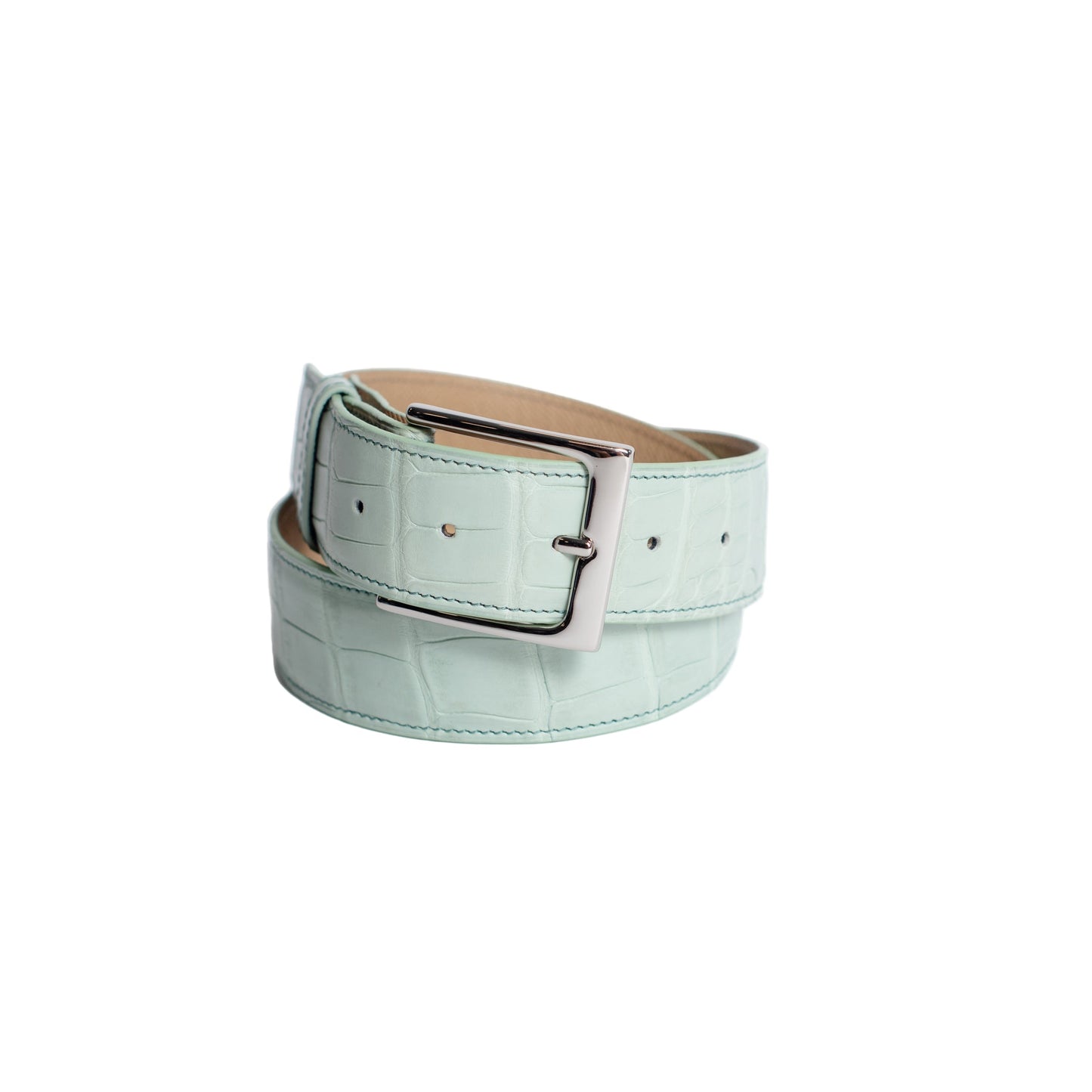Full Skin Belt, Mint Matte Alligator