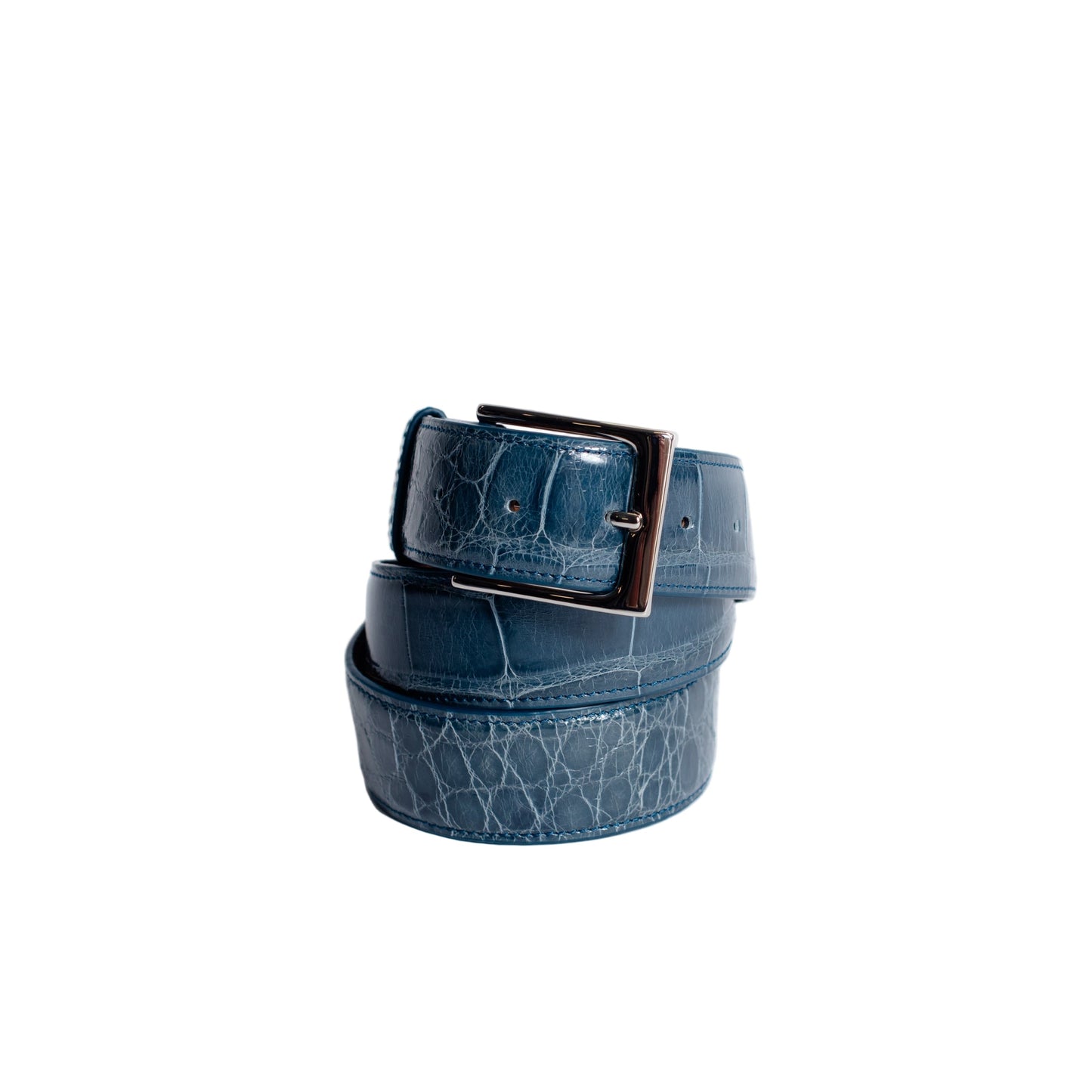 Full Skin Belt, Denim Glazed