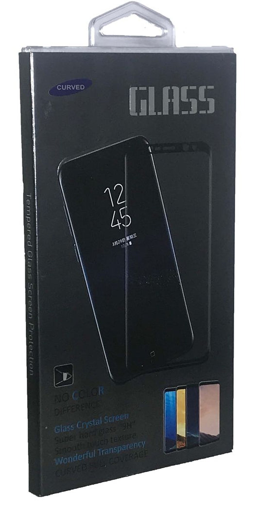 Cristal Templado 3D Transparente Marco Negro para Galaxy Note 9