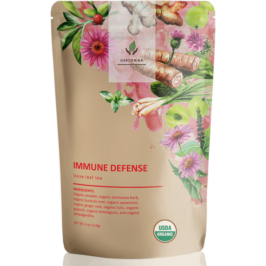 Té de Defensa Inmune, Equinácea Ashwagandha | Mezcla Herbal Orgánica