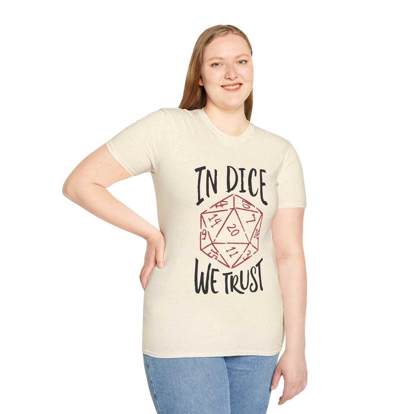 Camiseta de Dungeons and Dragons "In Dice We Trust"