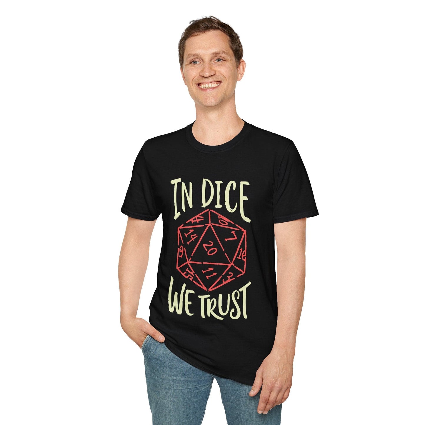 Camiseta de Dungeons and Dragons "In Dice We Trust"