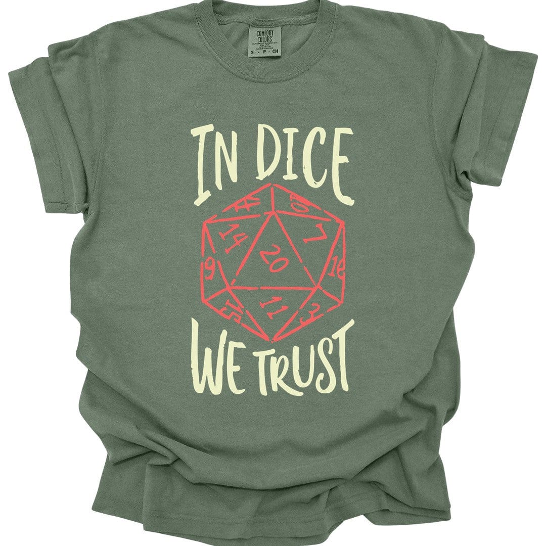 In Dice We Trust D&D T-Shirt - Comfort Colors
