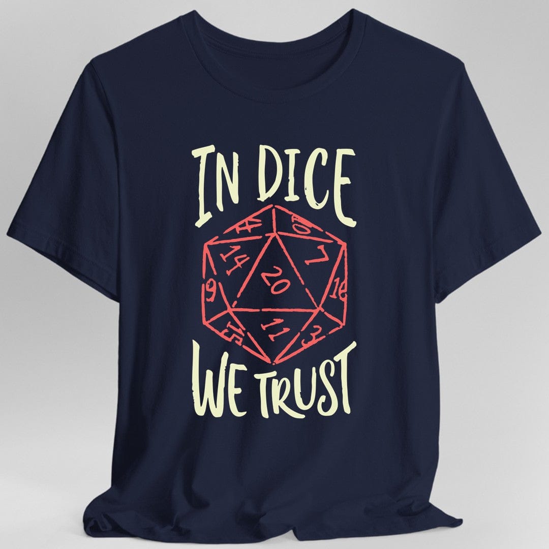 Camiseta de Dungeons and Dragons "In Dice We Trust"
