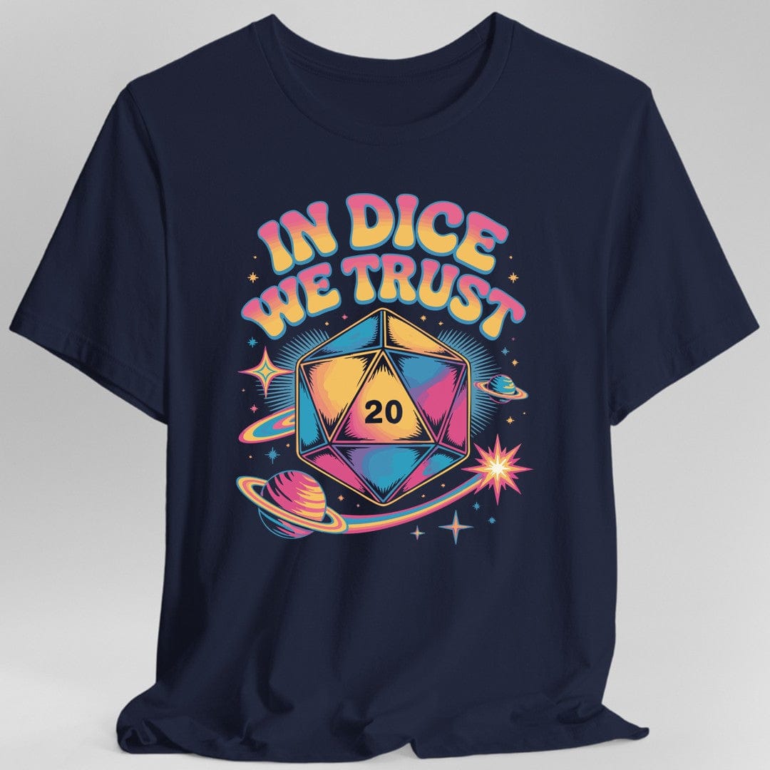 In Dice We Trust Psychedelic D20 T-Shirt