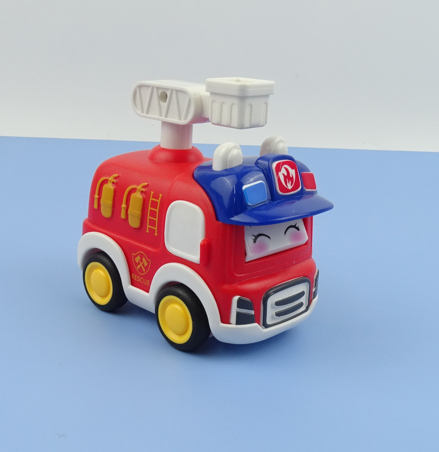 Inertia-Activated Cartoon Emergency Vehicle Toy Set - # GIT&G71910002 & BOT&G21910007