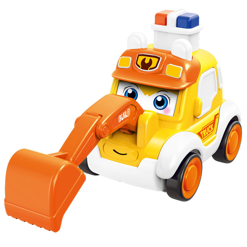 Inertia-Activated Cartoon Emergency Vehicle Toy Set - # GIT&G71910002 & BOT&G21910007