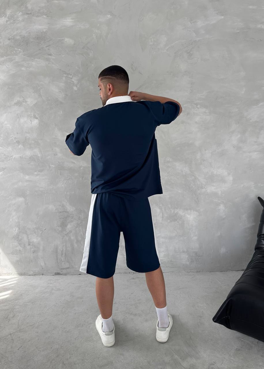 Conjunto de polo y pantalón corto para hombre inspirado en Italia: herencia atlética con un atrevido estilo nacional