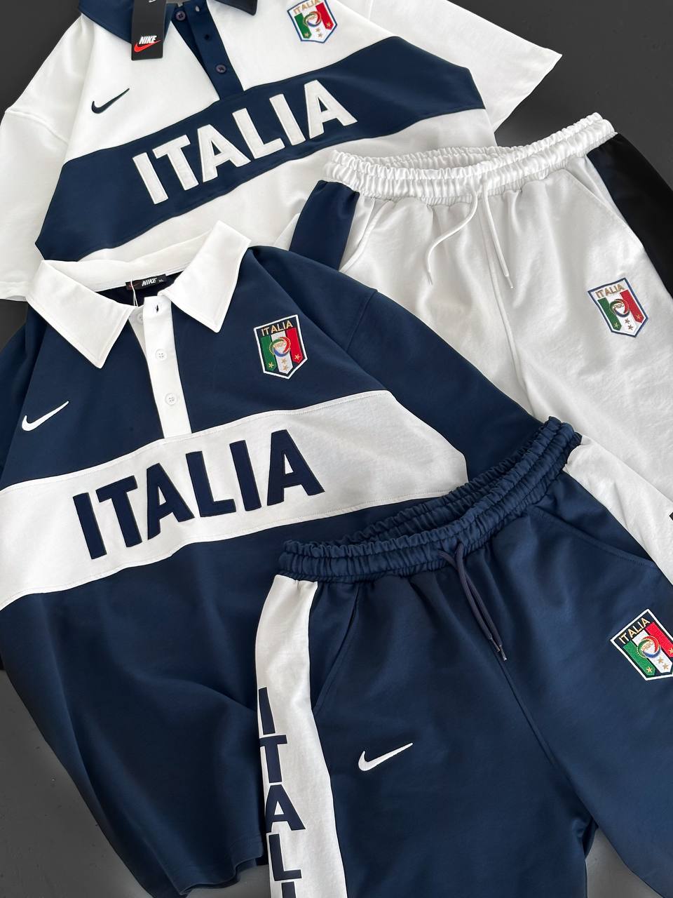 Conjunto de polo y pantalón corto para hombre inspirado en Italia: herencia atlética con un atrevido estilo nacional