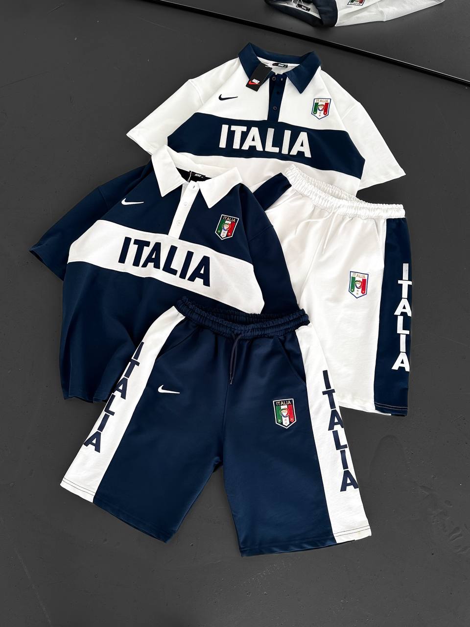 Conjunto de polo y pantalón corto para hombre inspirado en Italia: herencia atlética con un atrevido estilo nacional
