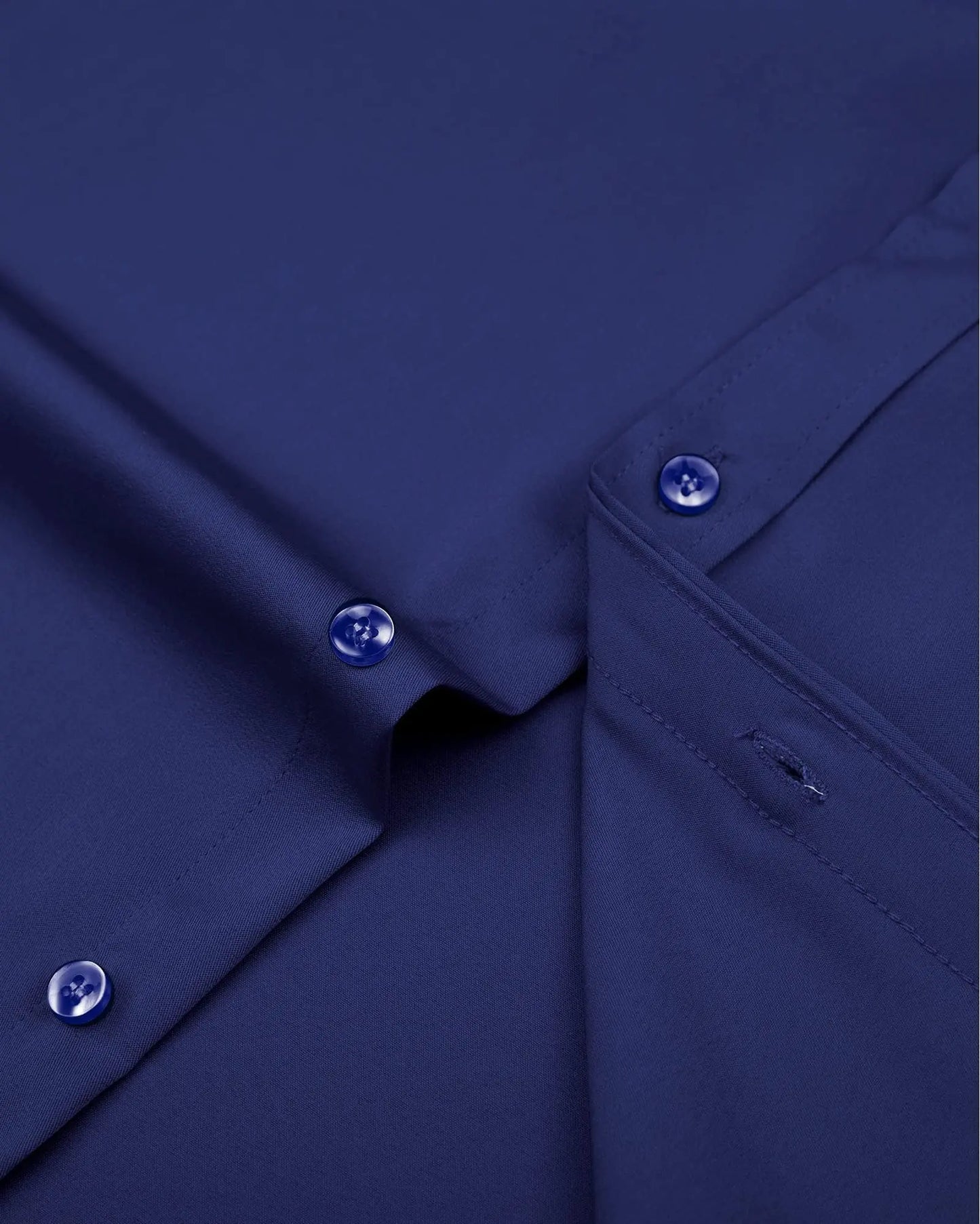 J.VER Boy's Long Sleeve Dress Shirts Solid Stretch Wrinkle-Free Shirt Kids Casual Button Down Shirts Navy Blue 6 Years - # BOAA11510017