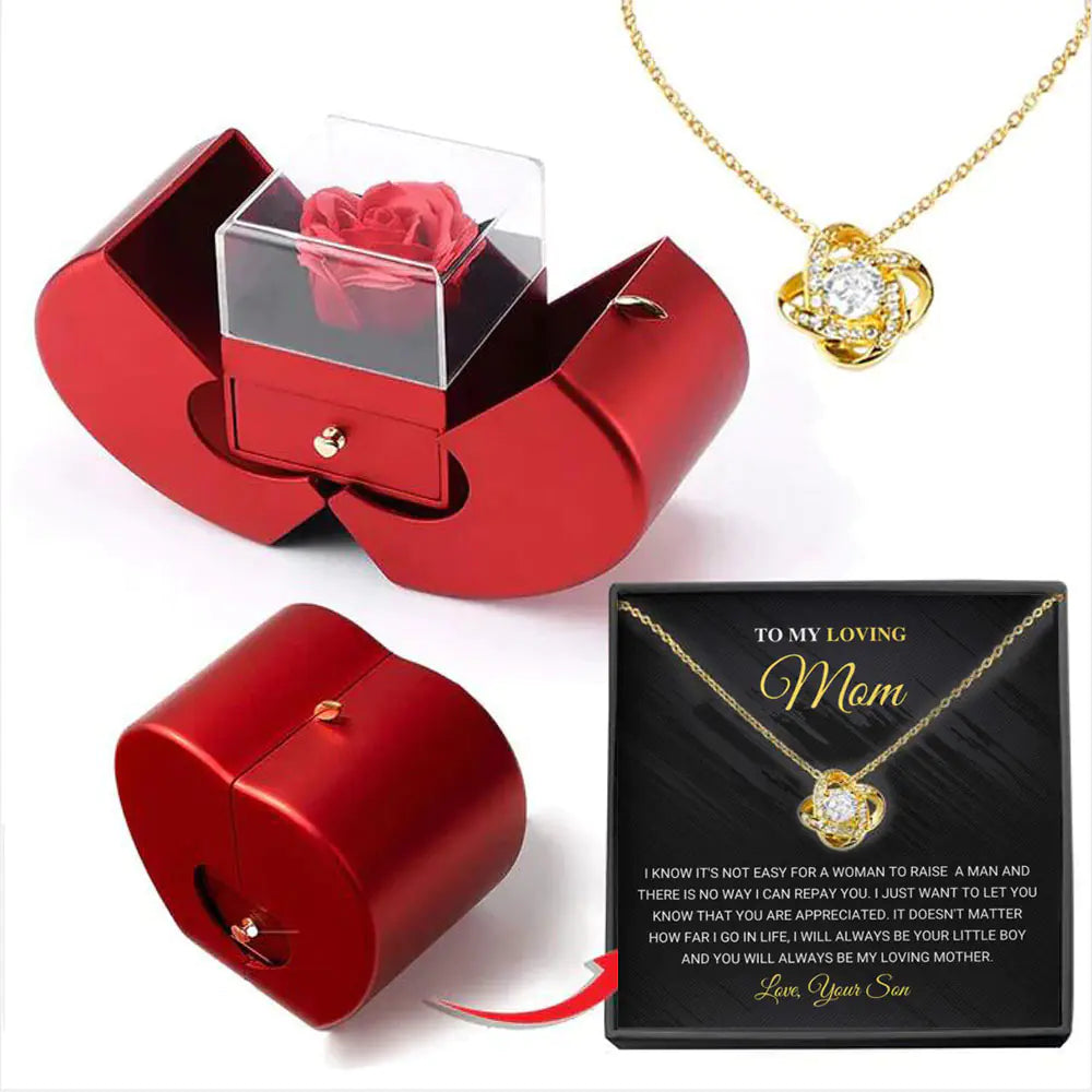 Luxury Four-Leaf Clover Necklace Gift Box Set