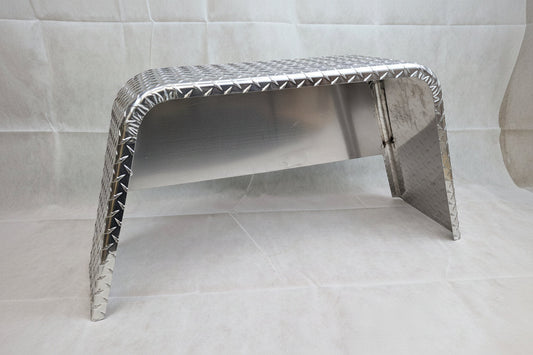 Kampco Aluminum Trailer Fender – 36" x 10" Diamond Plate with Backer Plate