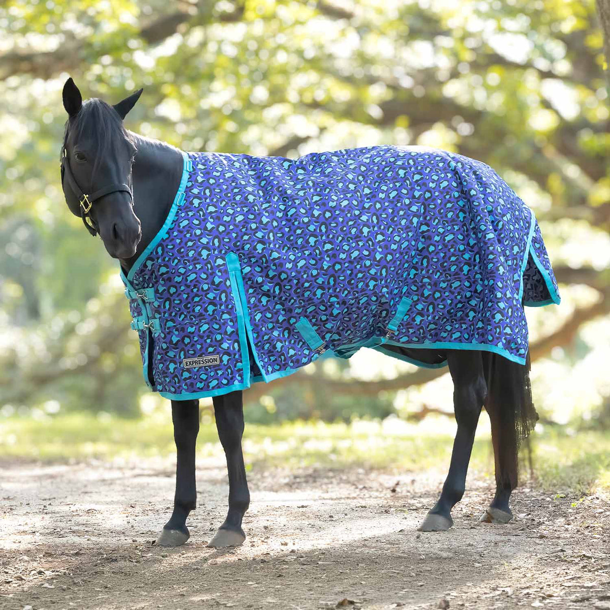 Manta de Exterior Jeffers Expression 1200D para Caballos de Tiro, 240 g | Impermeable, Transpirable y Diseño Seguro