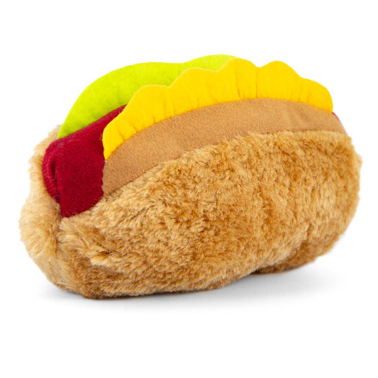 Juguetes de peluche con chirriador para perros Jeffers American Grill Time - Hamburguesa o Perrito caliente