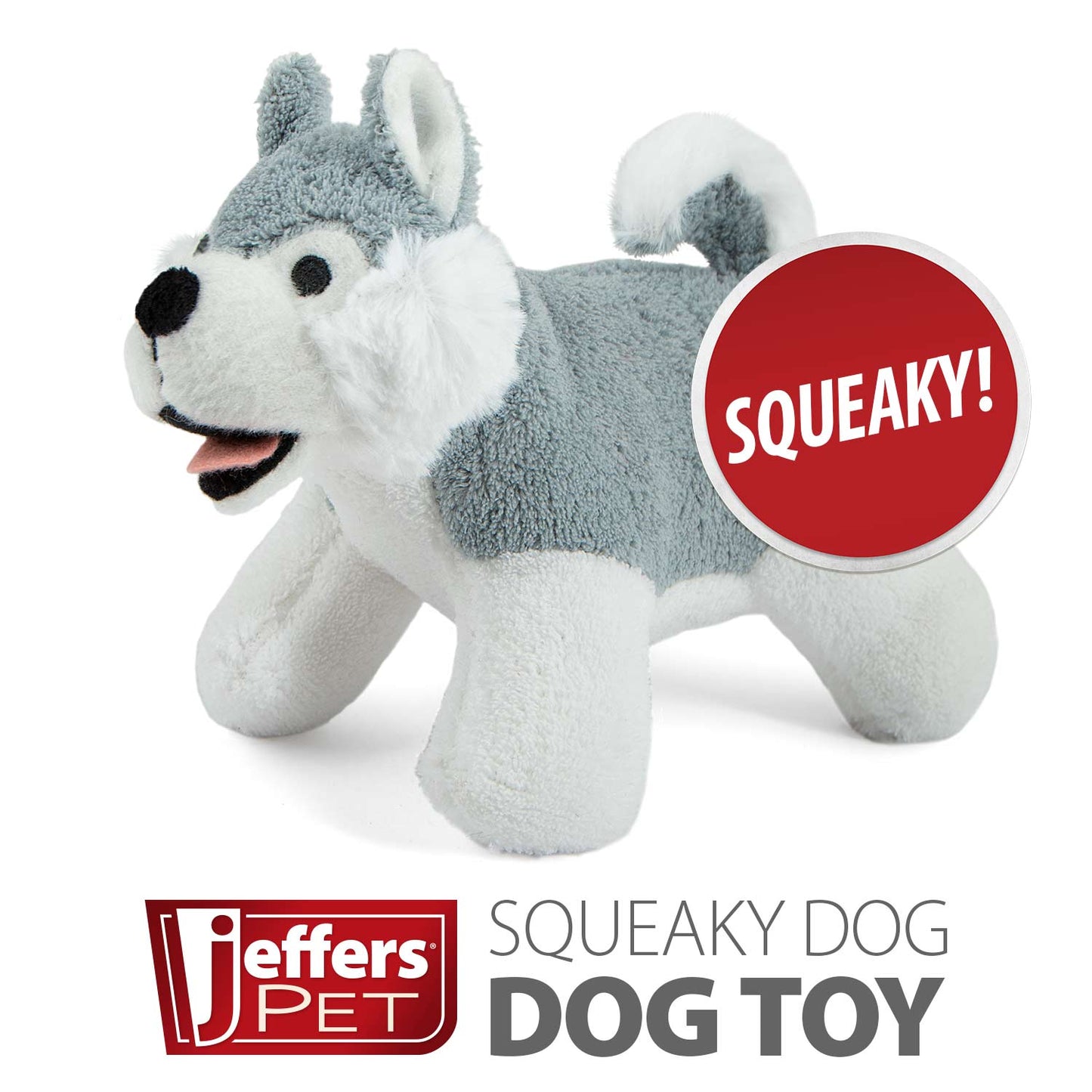 Jeffers Animal Cuddlers Plush Squeaky Dog Toys