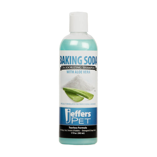 Champú Desodorante para Mascotas Sin Lágrimas con Bicarbonato de Sodio y Aloe Vera de Jeffers Pet