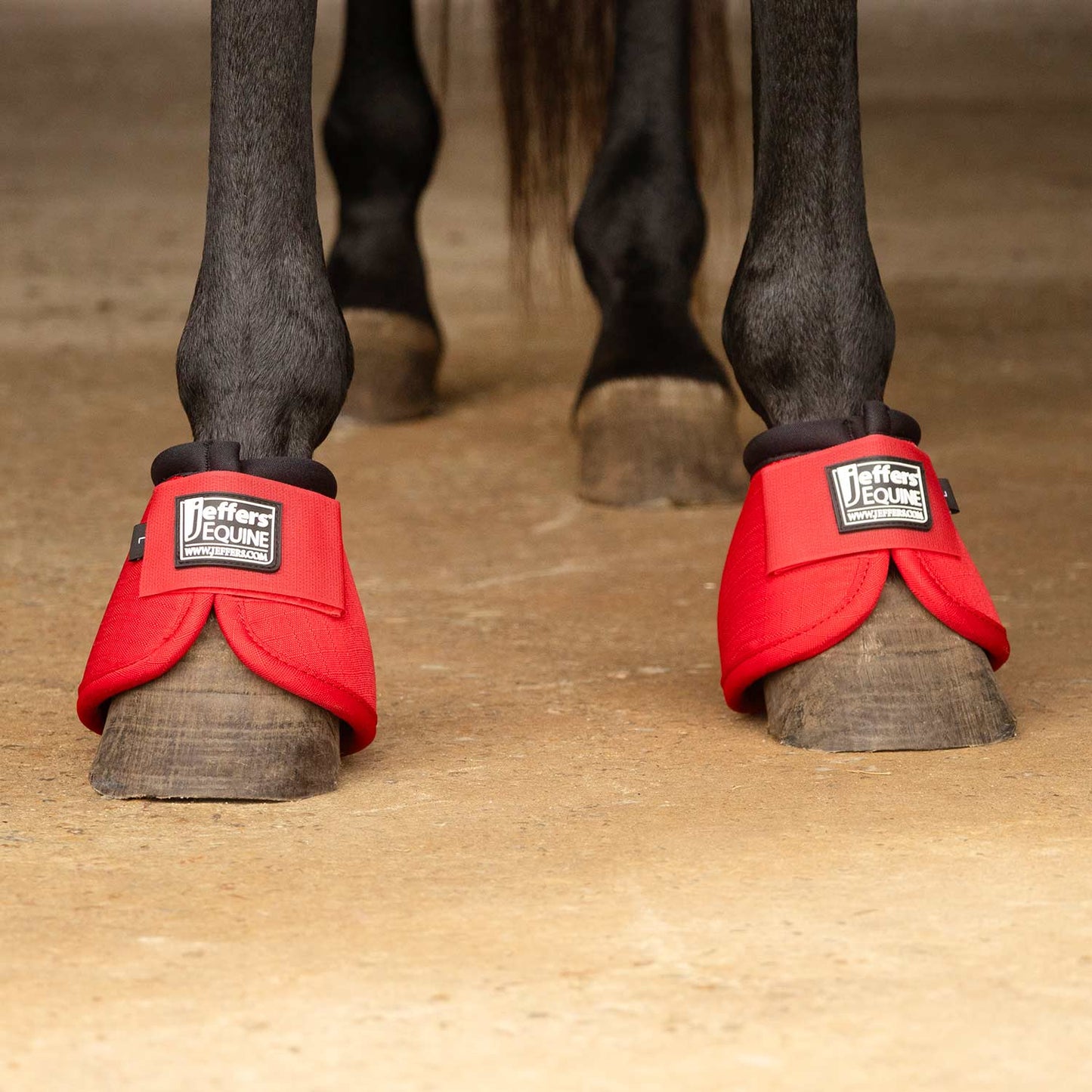 Botas de campana Jeffers No-Turn para caballos, colores sólidos, 2 unidades