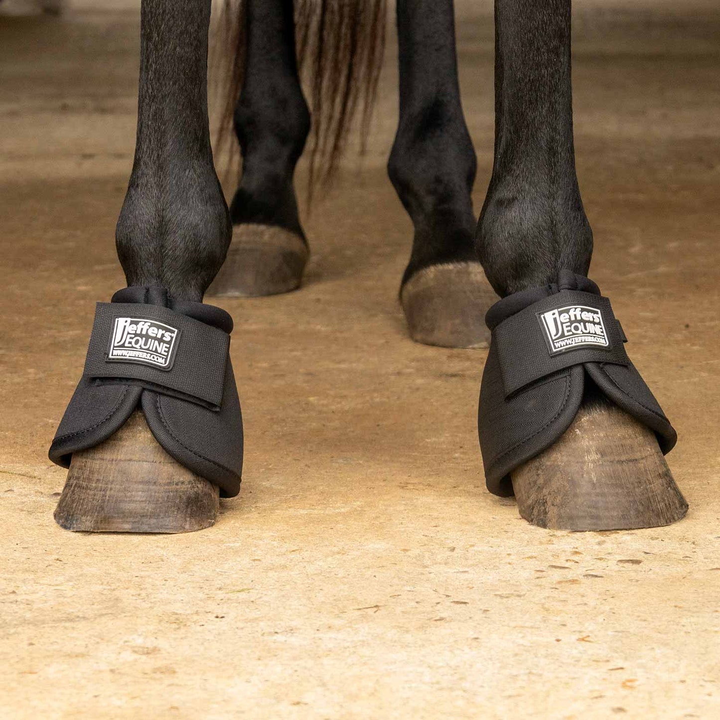 Botas de campana Jeffers No-Turn para caballos, colores sólidos, 2 unidades