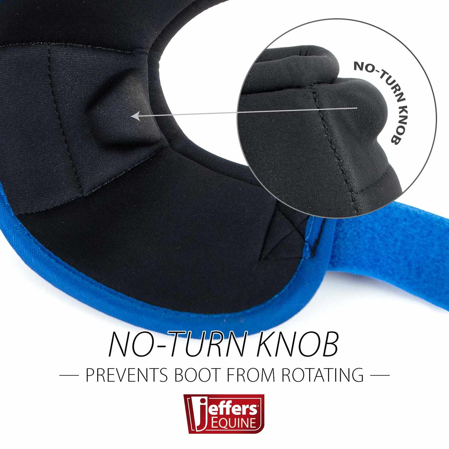 Botas de campana Jeffers No-Turn para caballos, colores sólidos, 2 unidades