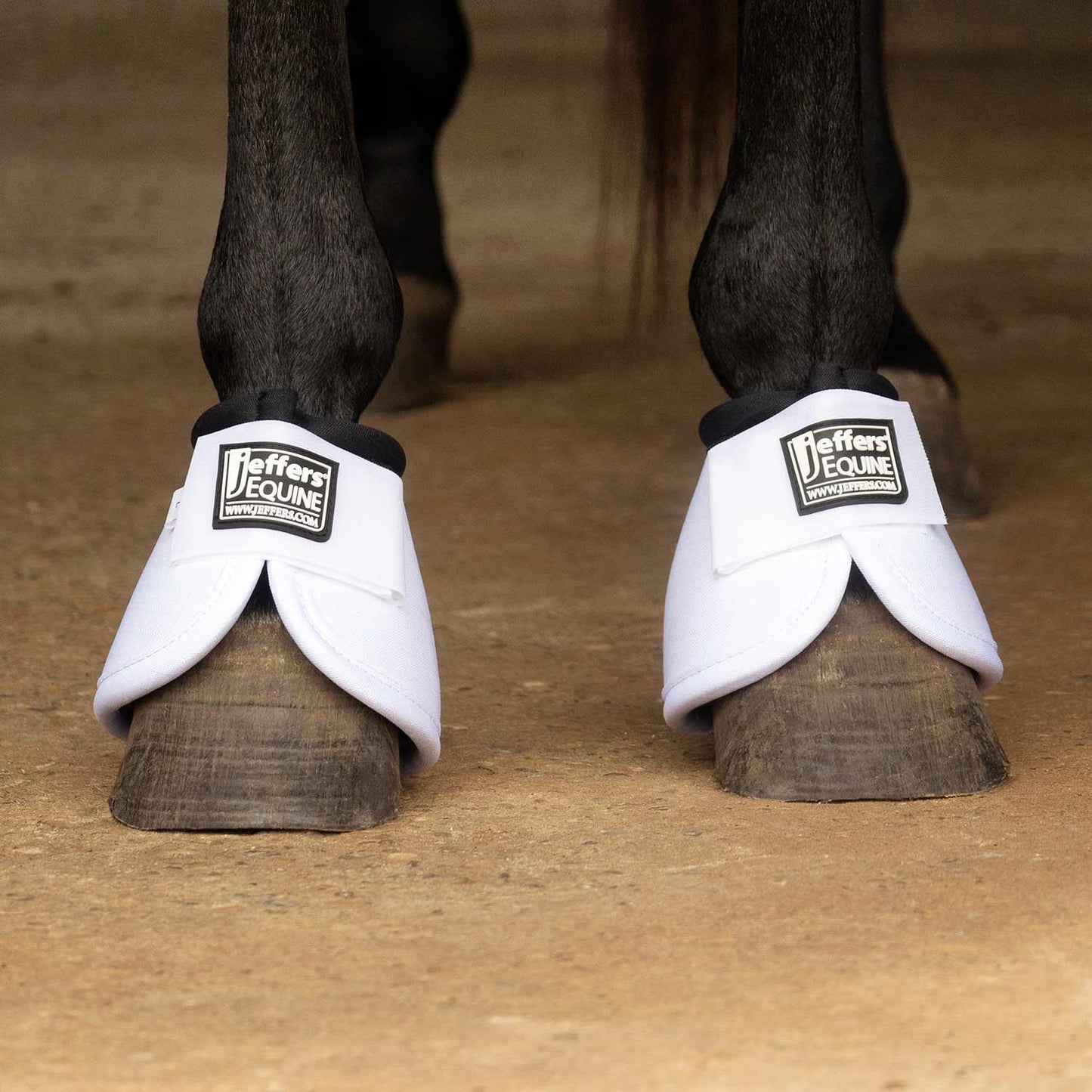 Botas de campana Jeffers No-Turn para caballos, colores sólidos, 2 unidades