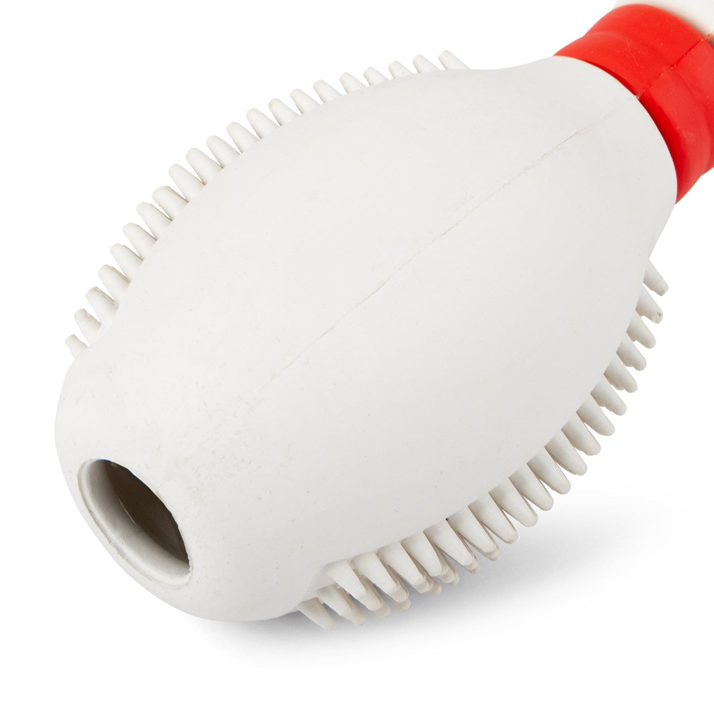 Juguete masticable dispensador de golosinas de caucho natural con forma de bolo de bolos Jeffers para perros