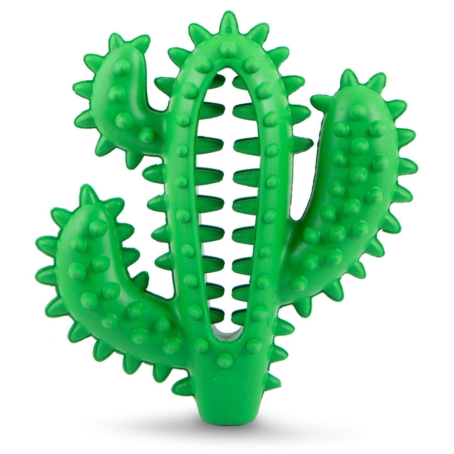 Juguete masticable dental Jeffers Cactus de caucho natural para perros para hábitos de masticación saludables