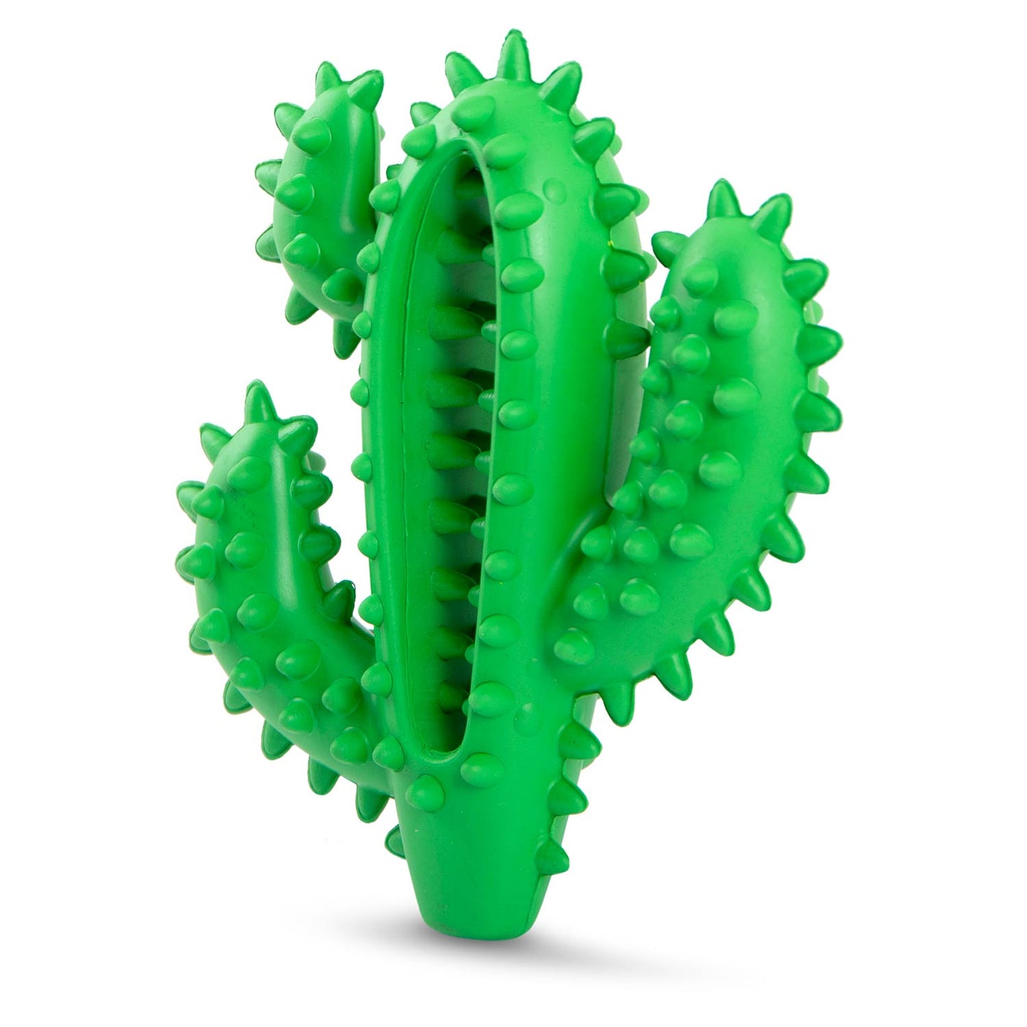 Juguete masticable dental Jeffers Cactus de caucho natural para perros para hábitos de masticación saludables