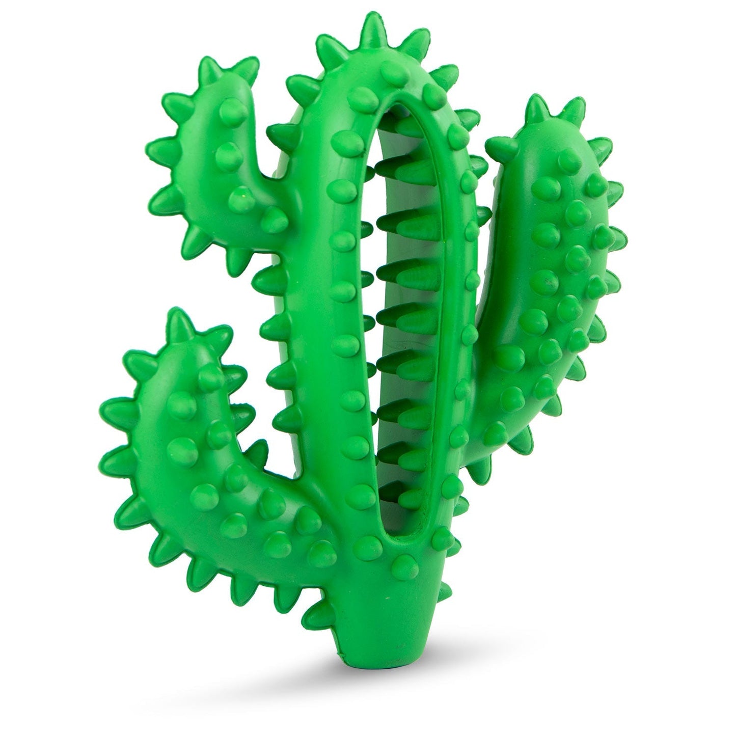 Juguete masticable dental Jeffers Cactus de caucho natural para perros para hábitos de masticación saludables