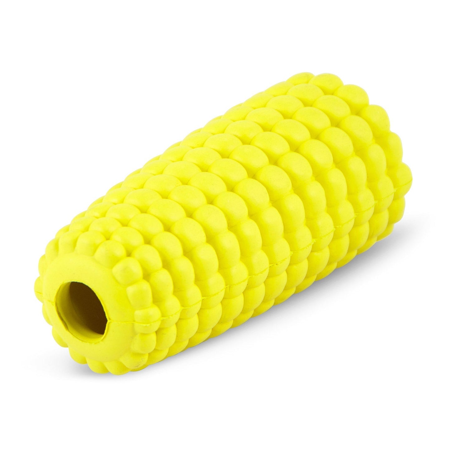 Juguete masticable dental para perros Jeffers Corn Cob de caucho natural dispensador de golosinas rellenable