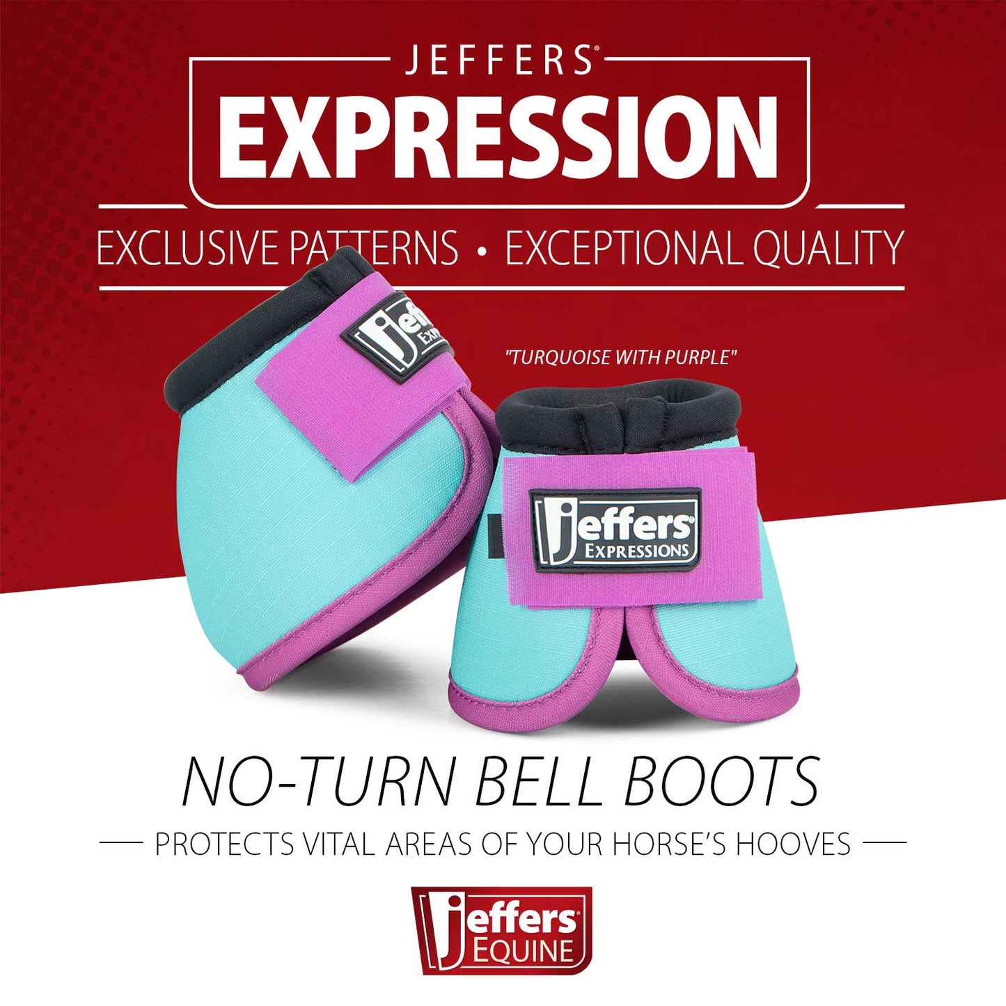 Campanas Jeffers Expression Neón Anti-Rotación para Caballos
