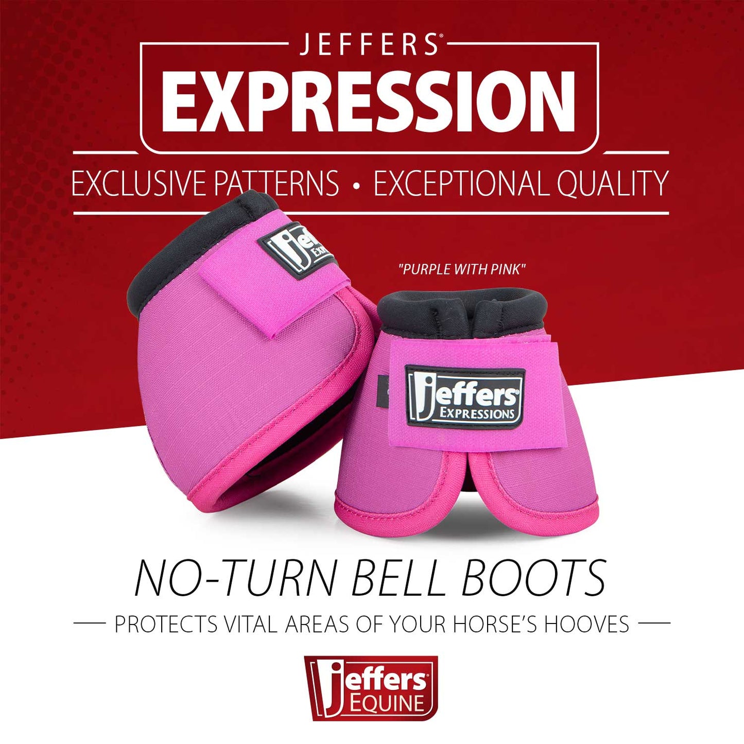 Campanas Jeffers Expression Neón Anti-Rotación para Caballos