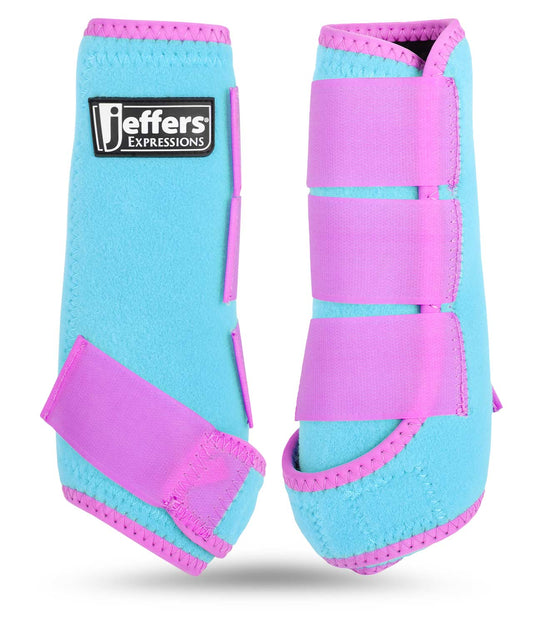 Botas protectoras de neón Expression de Jeffers para caballos