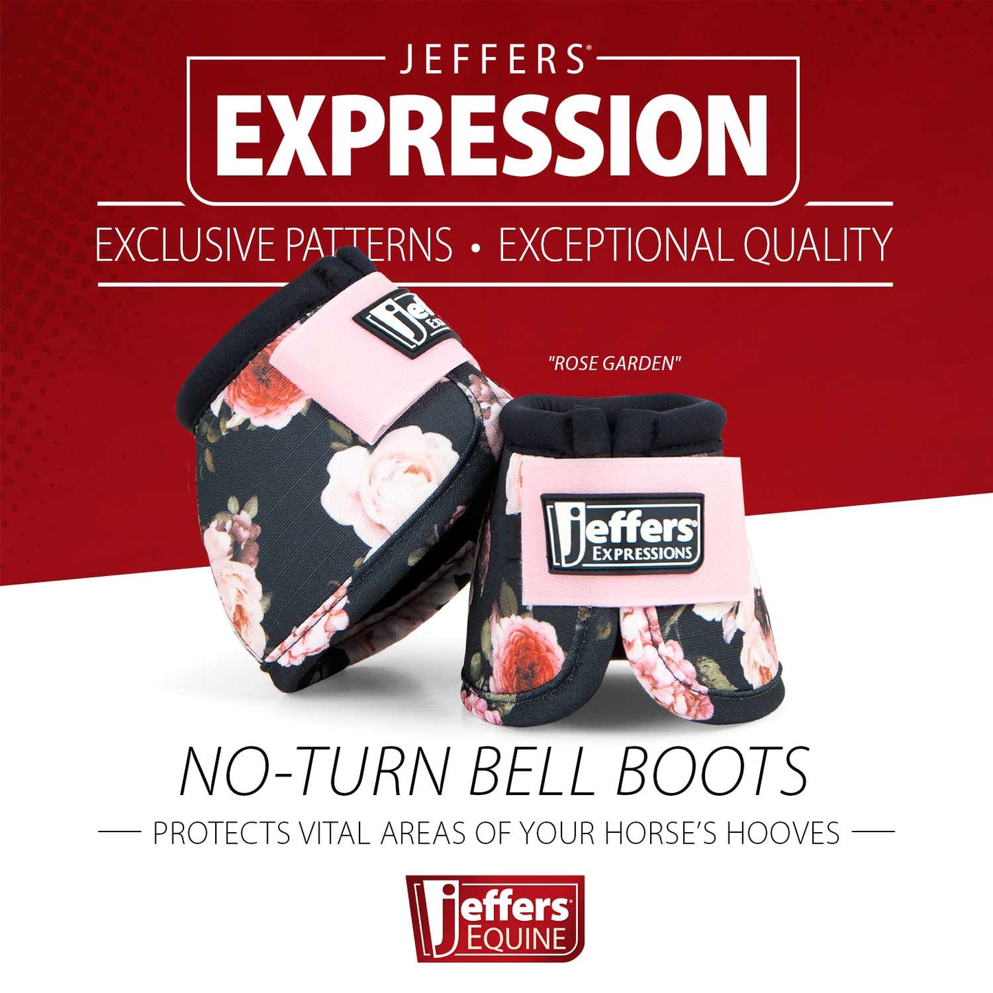 Botas protectoras antirotación Jeffers Expression para caballos, par