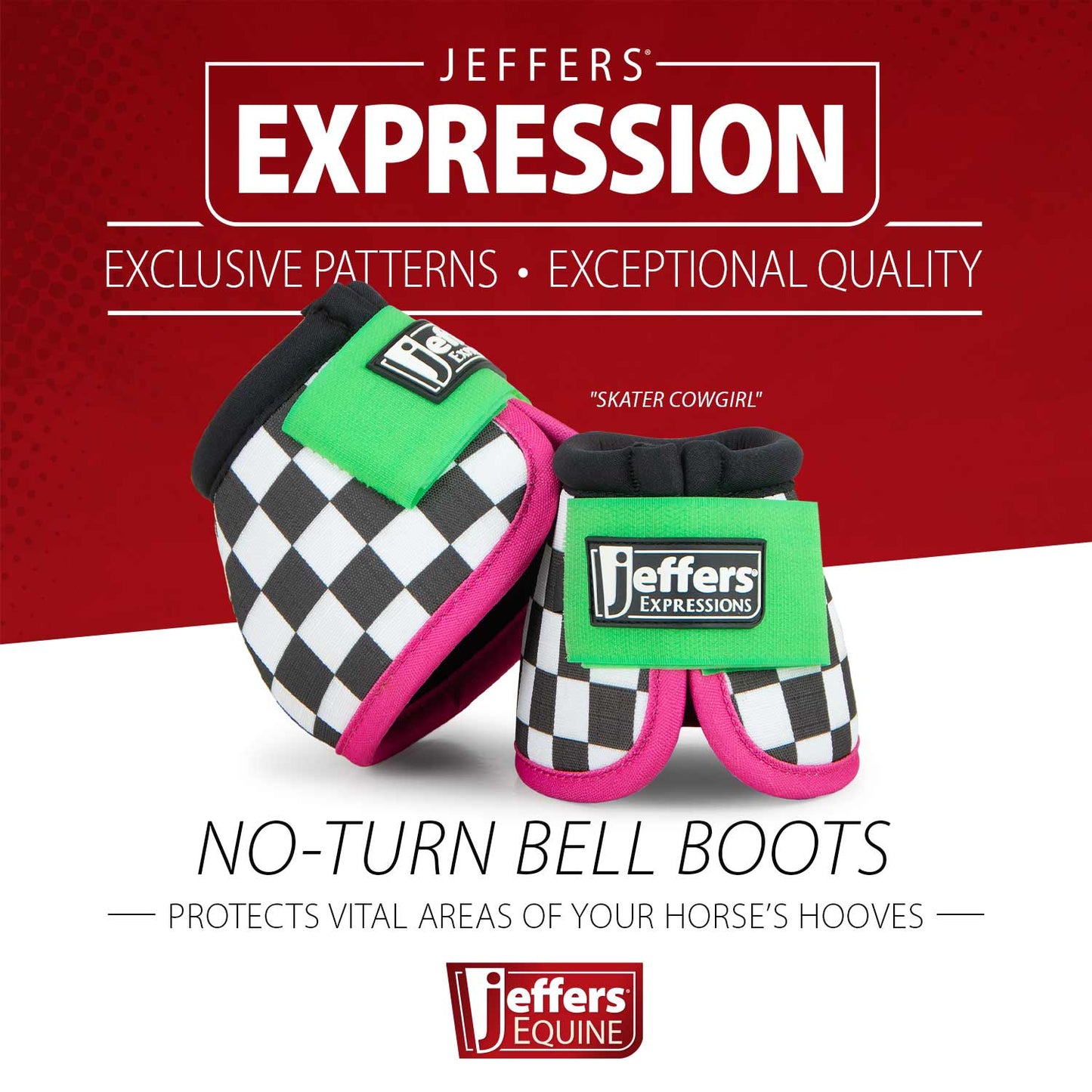 Botas protectoras antirotación Jeffers Expression para caballos, par